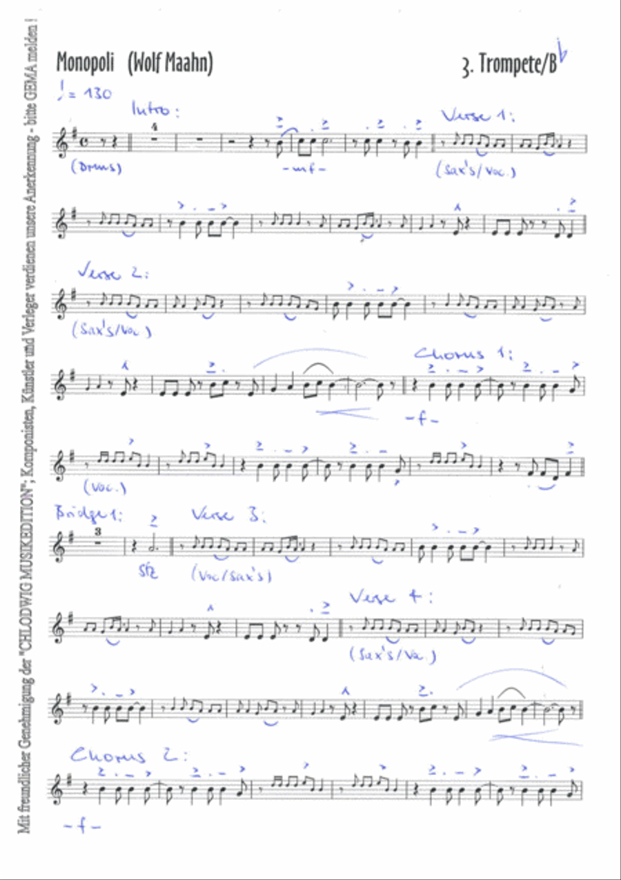 Monopoly Jazz Ensemble scores gallery preview page 5
