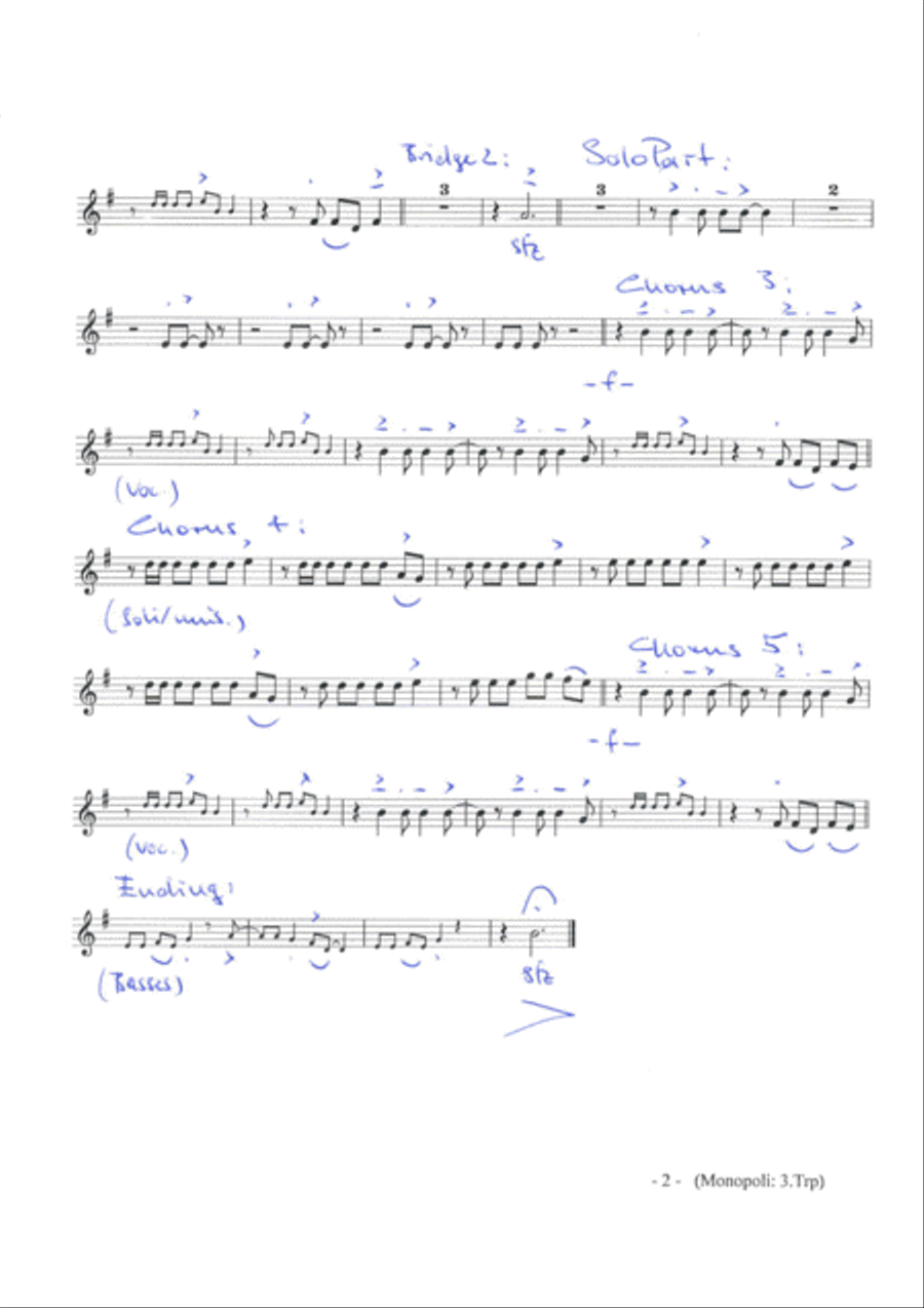 Monopoly Jazz Ensemble scores gallery preview page 6