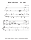 Sing To The Lord A New Song (2-part choir - (Soprano and Tenor) mini preview