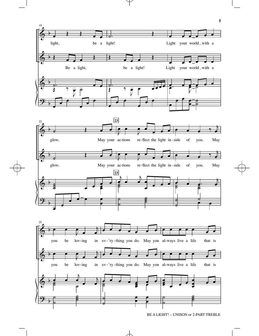 Be A Light! Be A Light! 2-Part scores gallery preview page 3