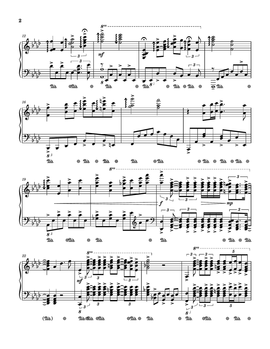 The Way We Were Piano Solo scores gallery preview page 2