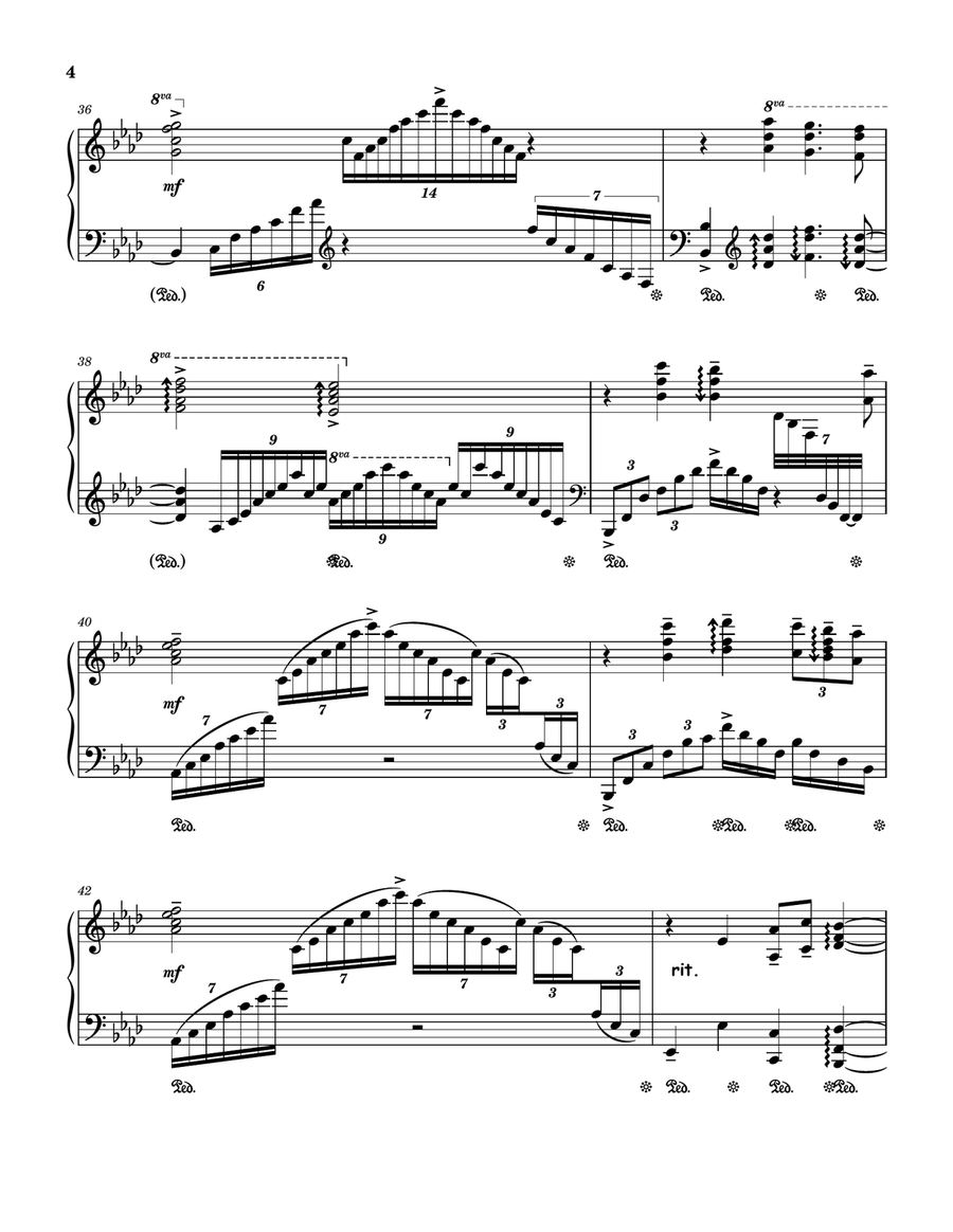 The Way We Were Piano Solo scores gallery preview page 4