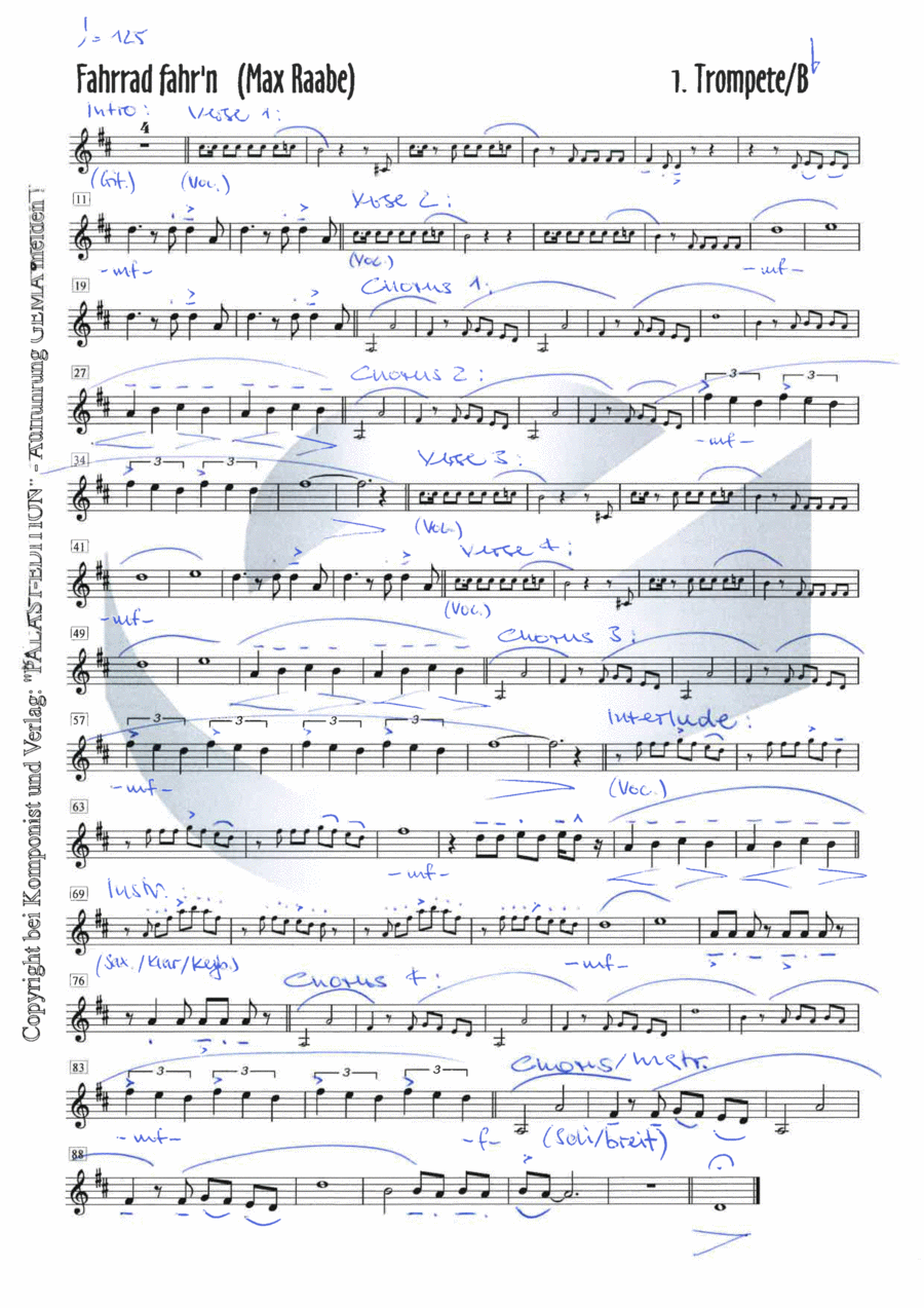 Fahrrad Fahr'n Jazz Ensemble scores gallery preview page 1