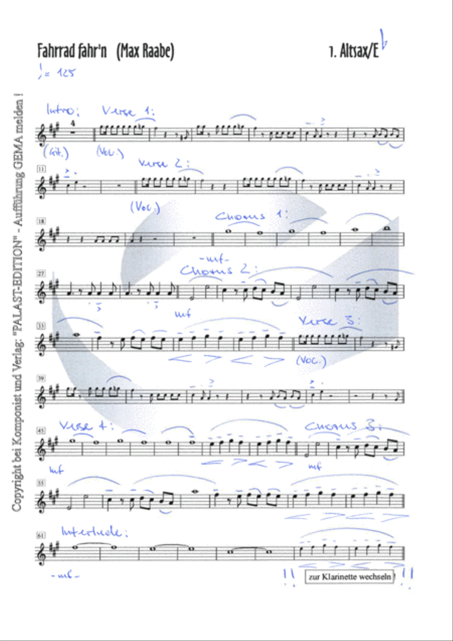 Fahrrad Fahr'n Jazz Ensemble scores gallery preview page 5