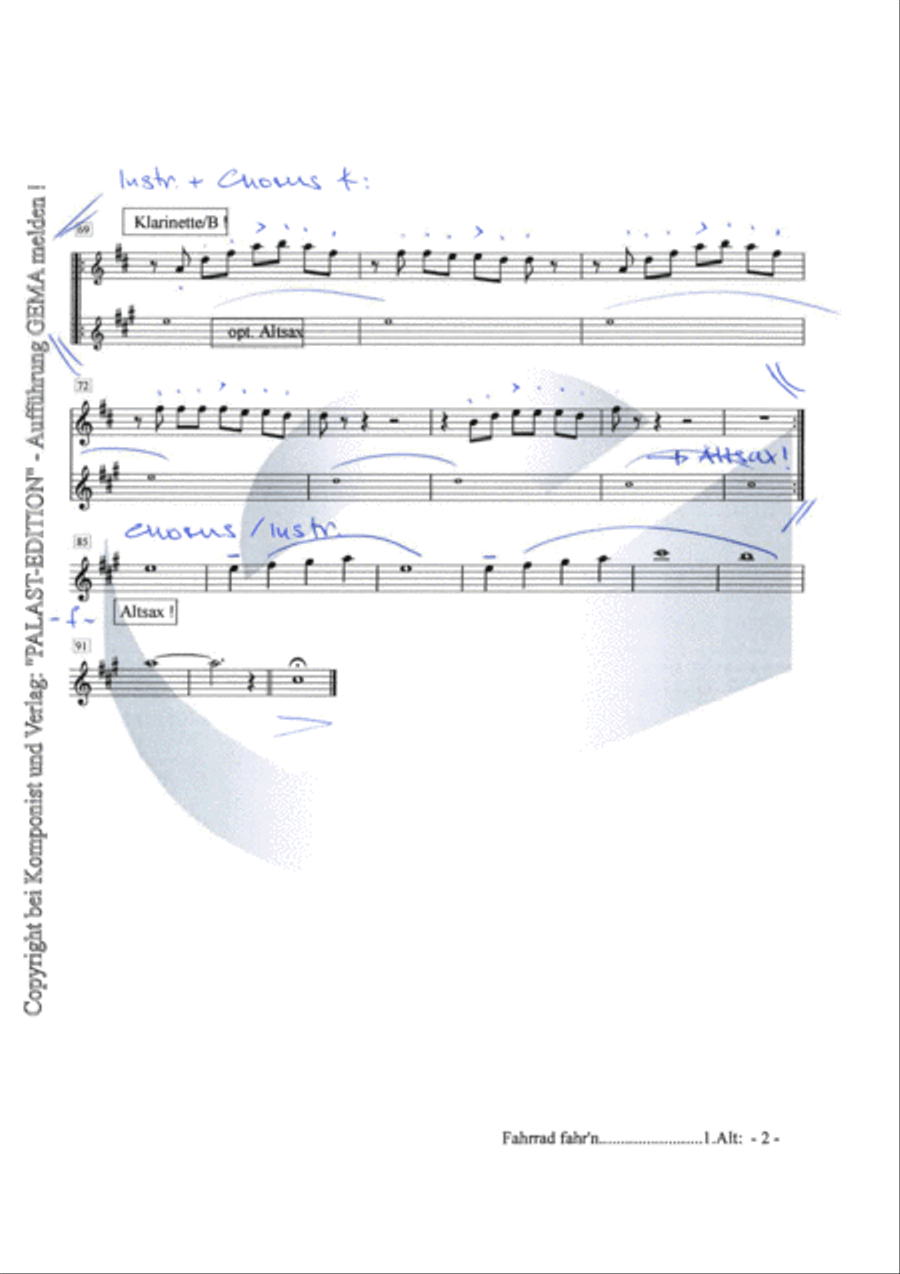 Fahrrad Fahr'n Jazz Ensemble scores gallery preview page 6
