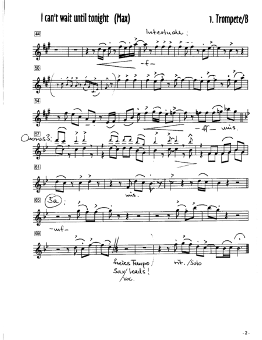 Can't Wait Until Tonight Jazz Ensemble scores gallery preview page 2