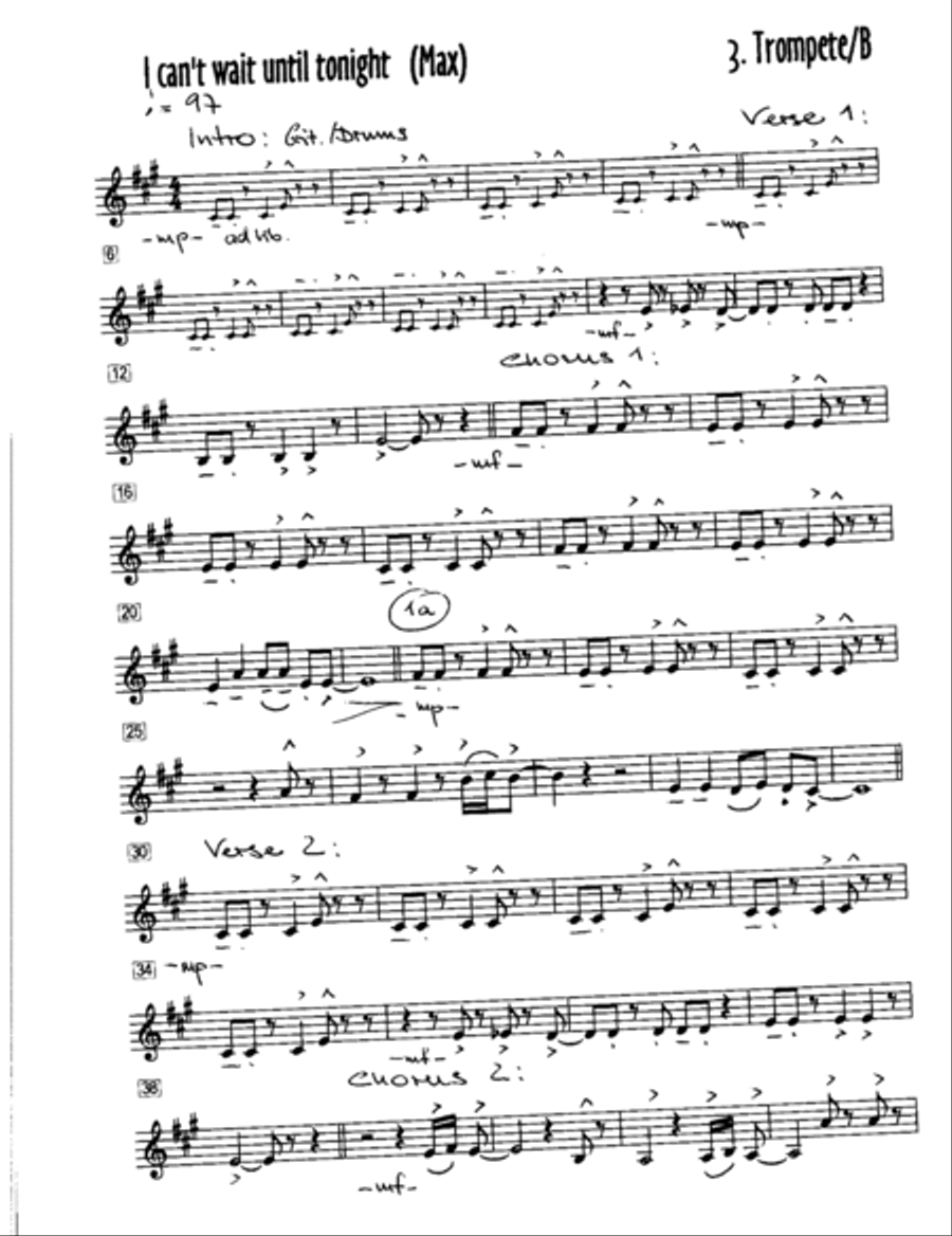 Can't Wait Until Tonight Jazz Ensemble scores gallery preview page 5