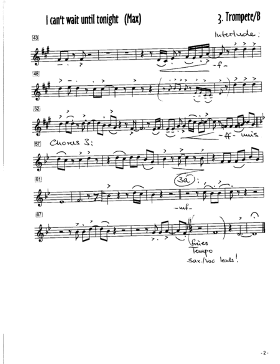 Can't Wait Until Tonight Jazz Ensemble scores gallery preview page 6