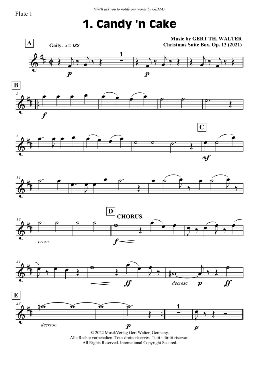 Candy 'n Cake Candy 'n Cake Woodwind Quartet scores gallery preview page 4