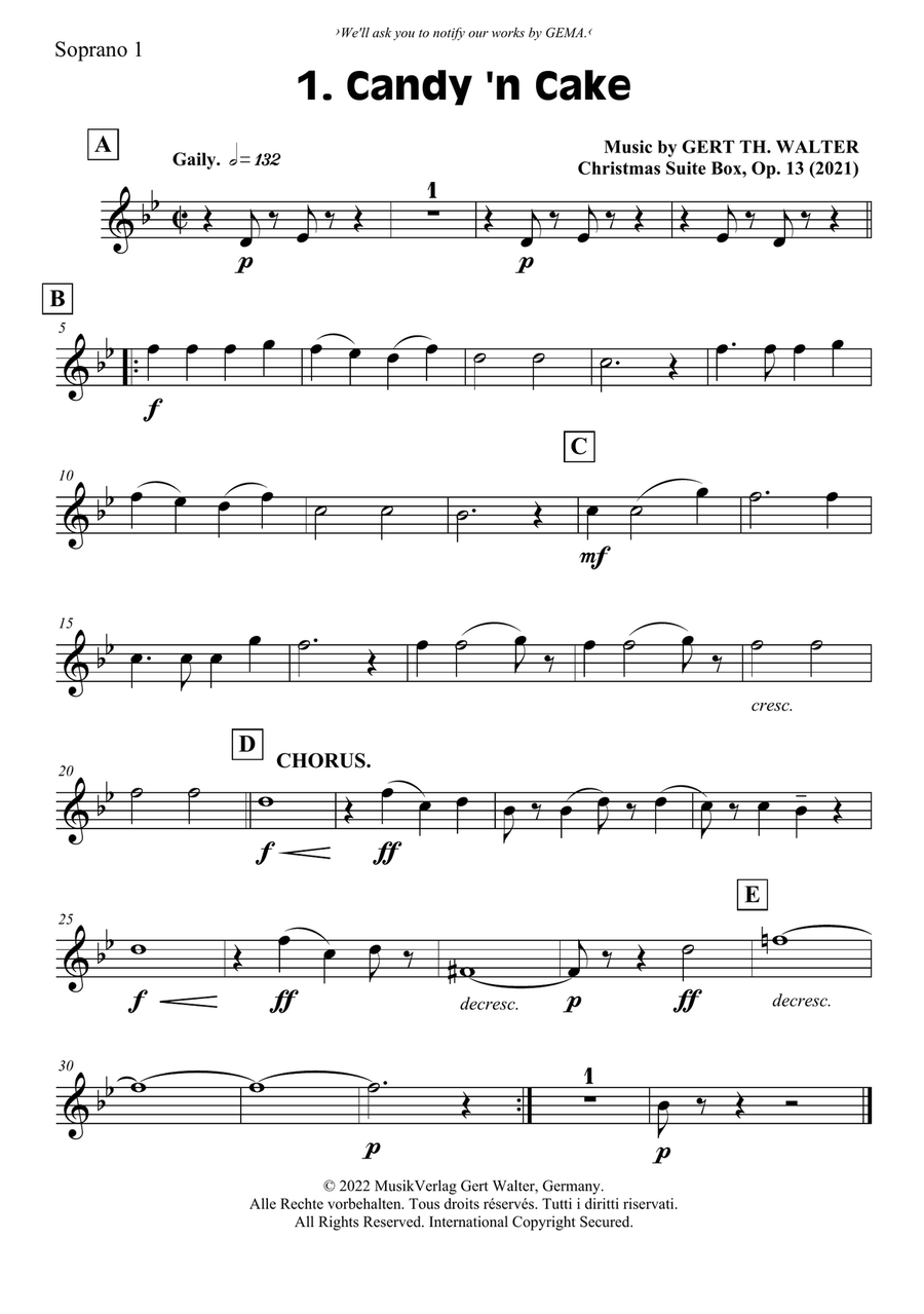 Candy 'n Cake Candy 'n Cake Saxophone Quartet scores gallery preview page 4