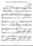 Clair de Lune/Happy Birthday To You