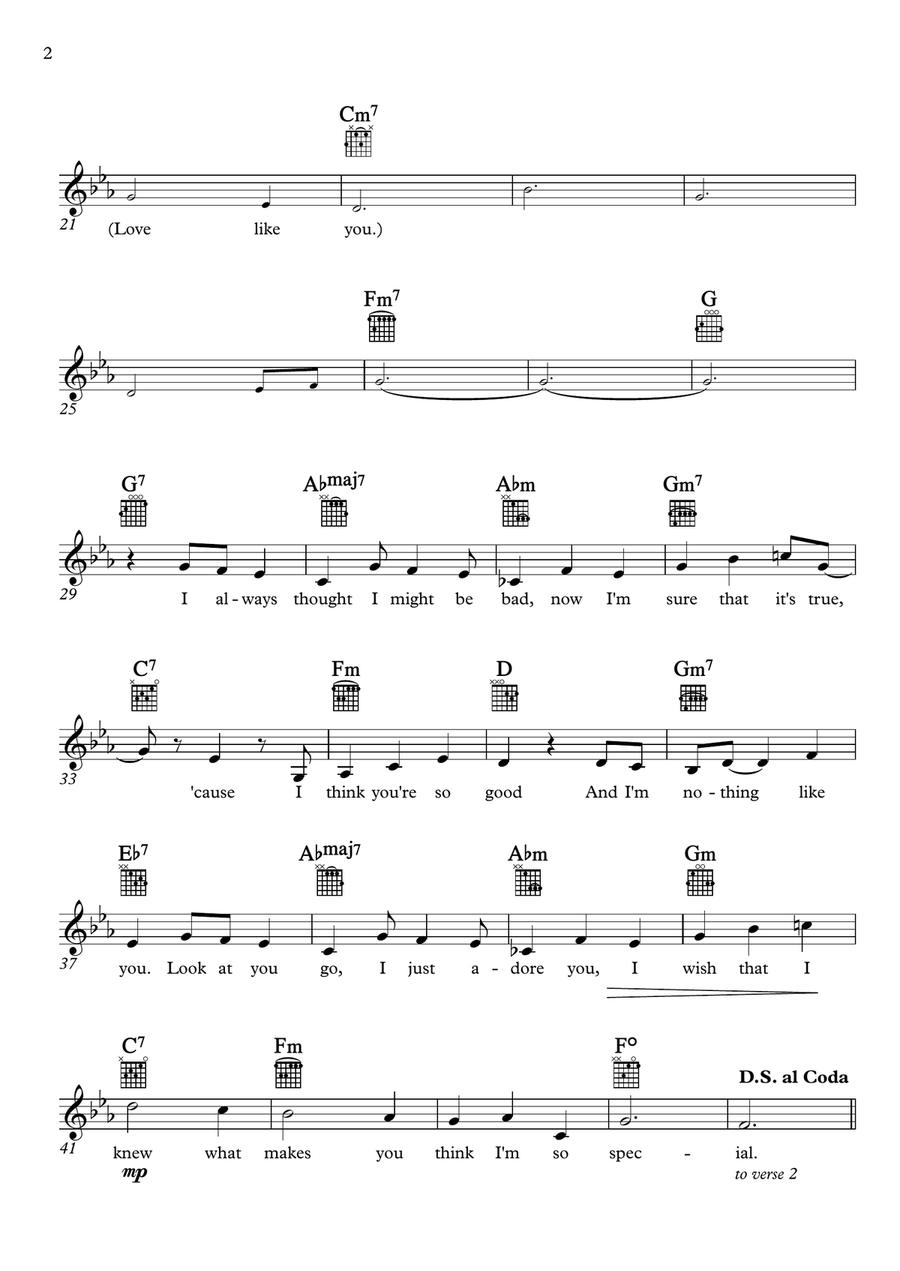 Love Like You (end Credits) Piano scores gallery preview page 2