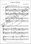 I Sing of a Maiden (SSAA) mini preview
