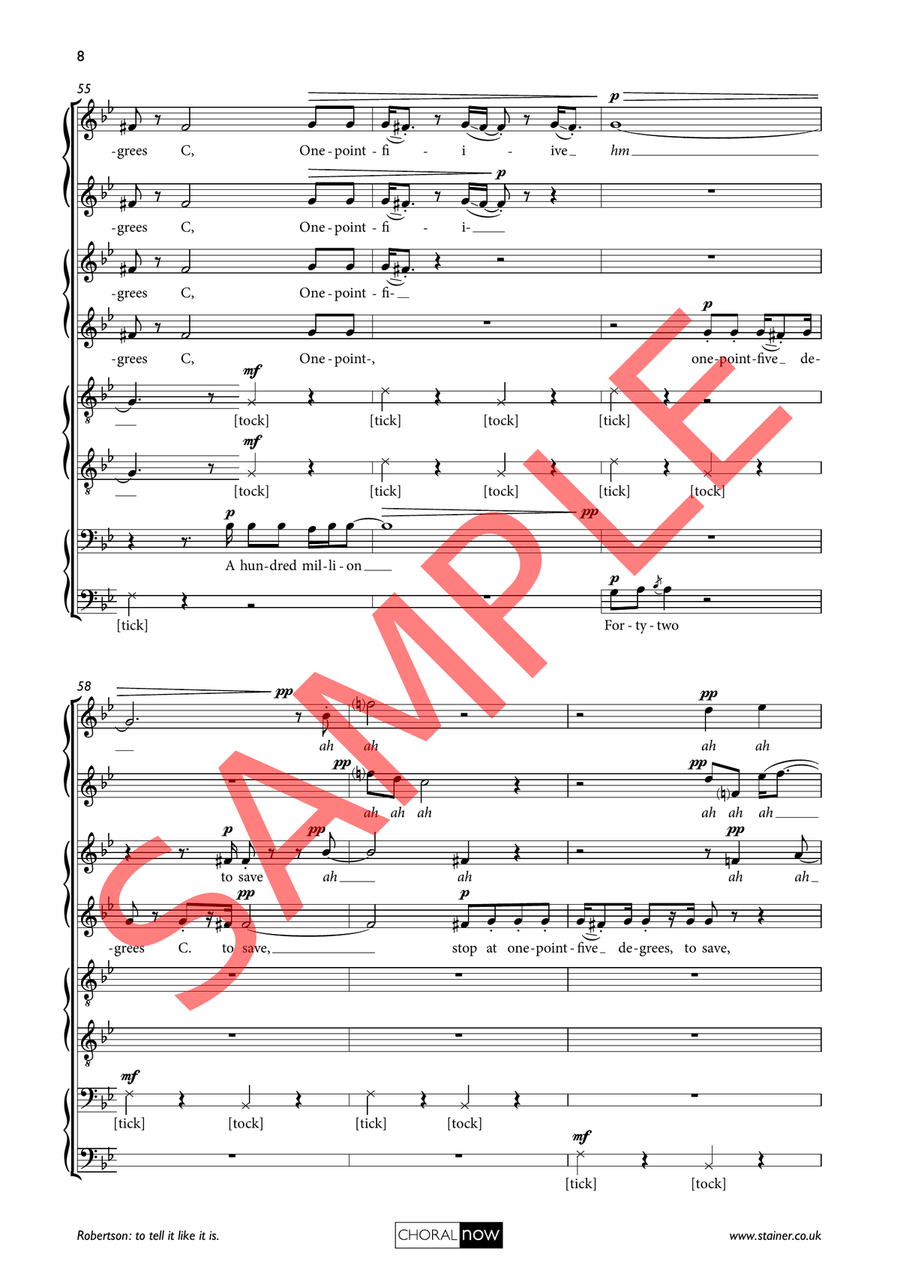 to tell it like it is. 4-Part scores gallery preview page 9