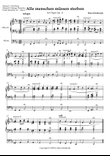 Alle menschen müssen sterben, Opus 1