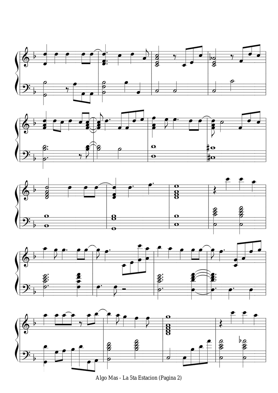 Algo Mas Easy Piano scores gallery preview page 2