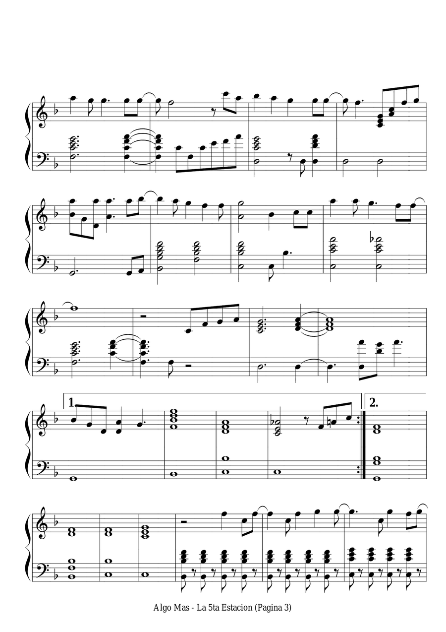 Algo Mas Easy Piano scores gallery preview page 3