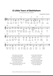 O Little Town of Bethlehem (Key of C Major)