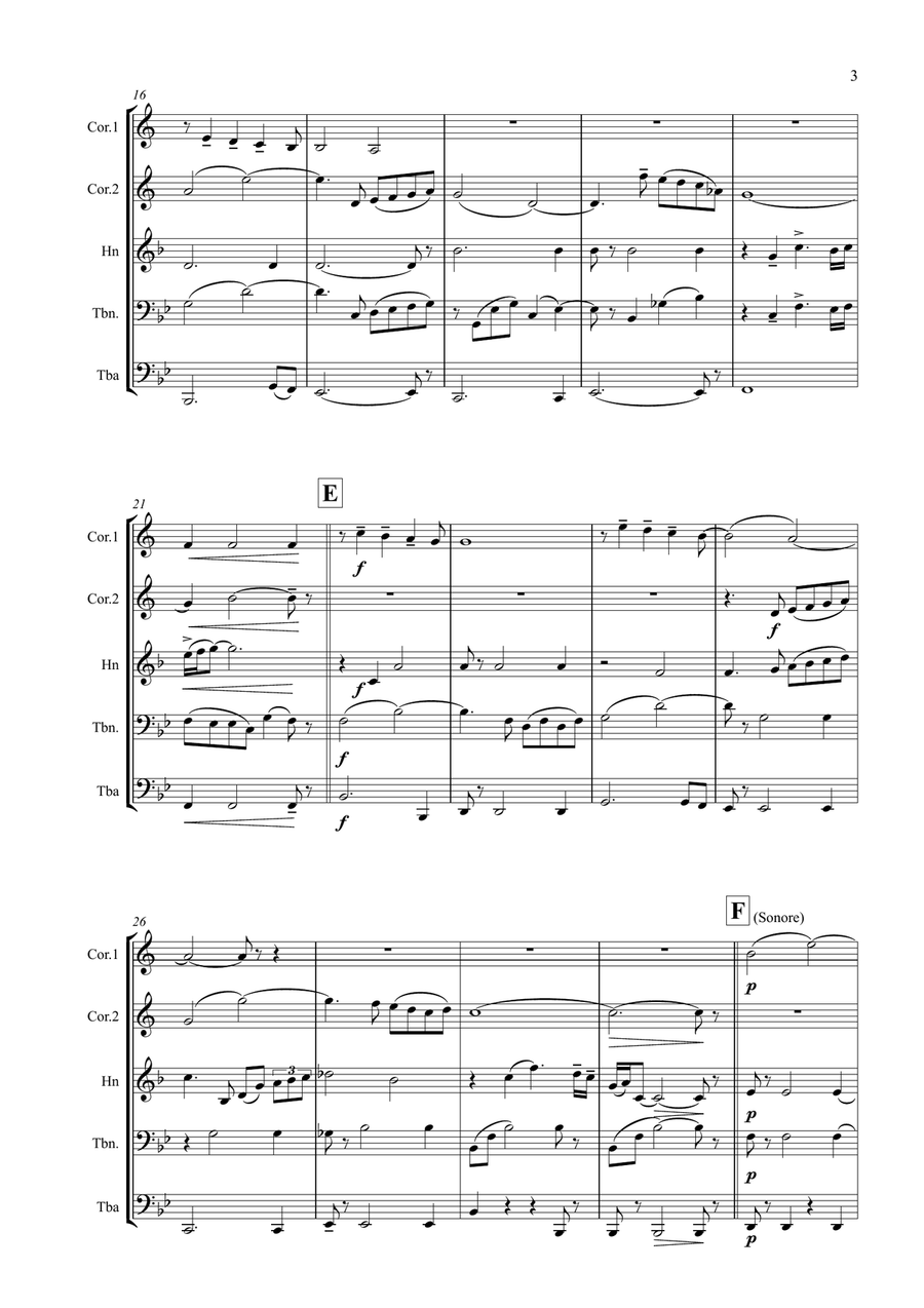 Out of Africa Brass Ensemble scores gallery preview page 3