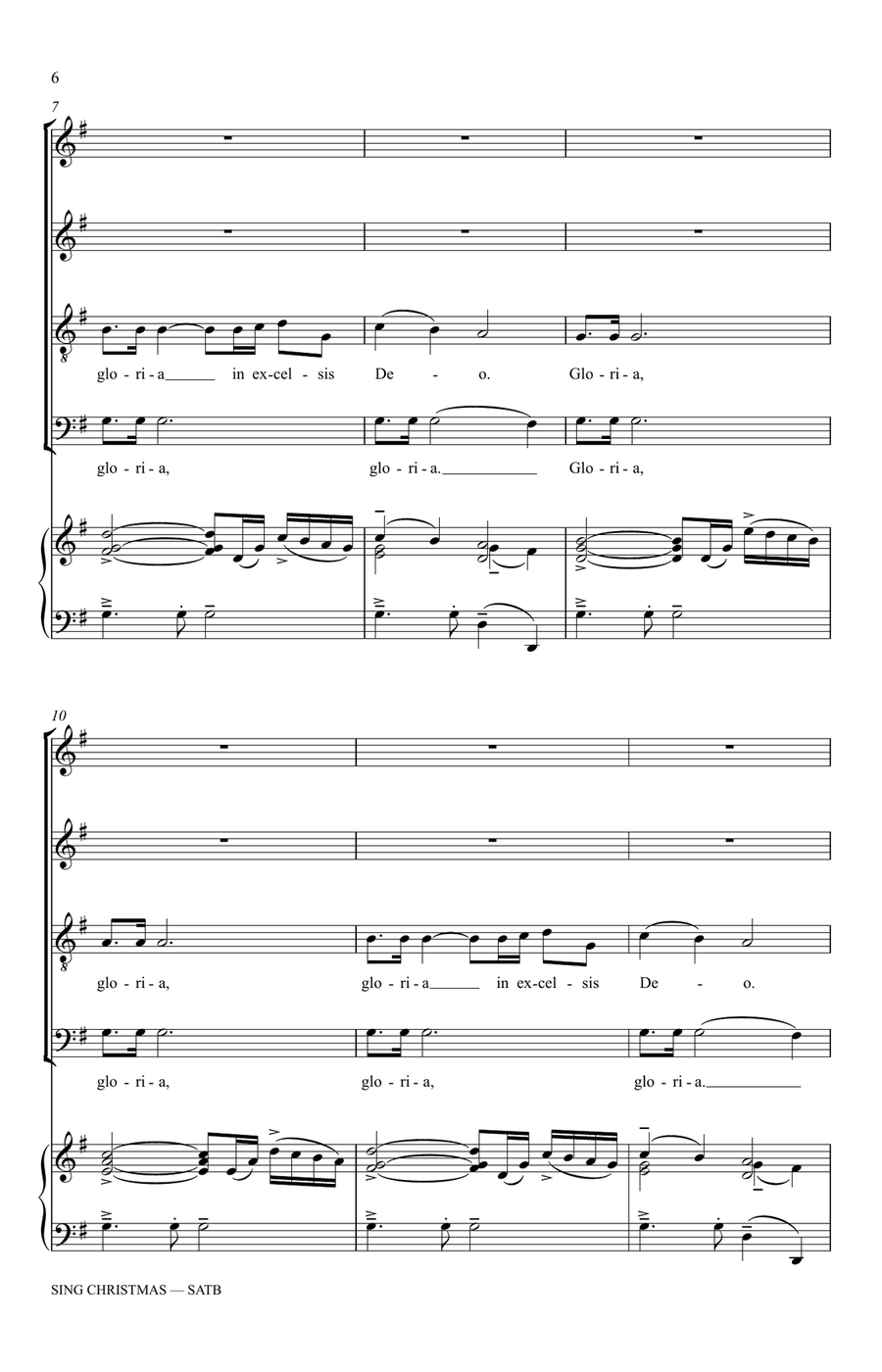 Sing Christmas: The Carol Arrangements of David Chase 4-Part scores gallery preview page 2