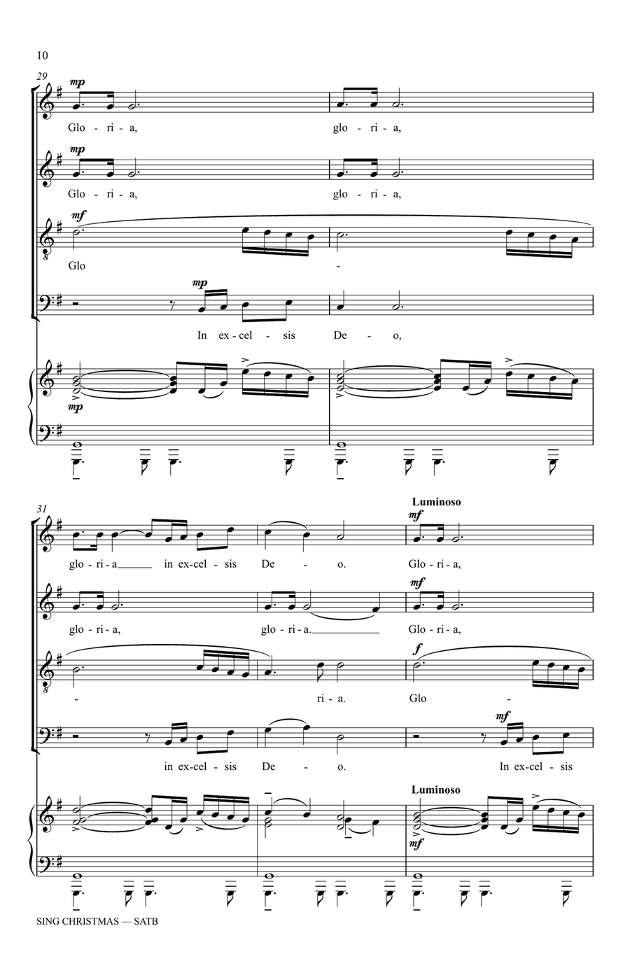 Sing Christmas: The Carol Arrangements of David Chase 4-Part scores gallery preview page 6