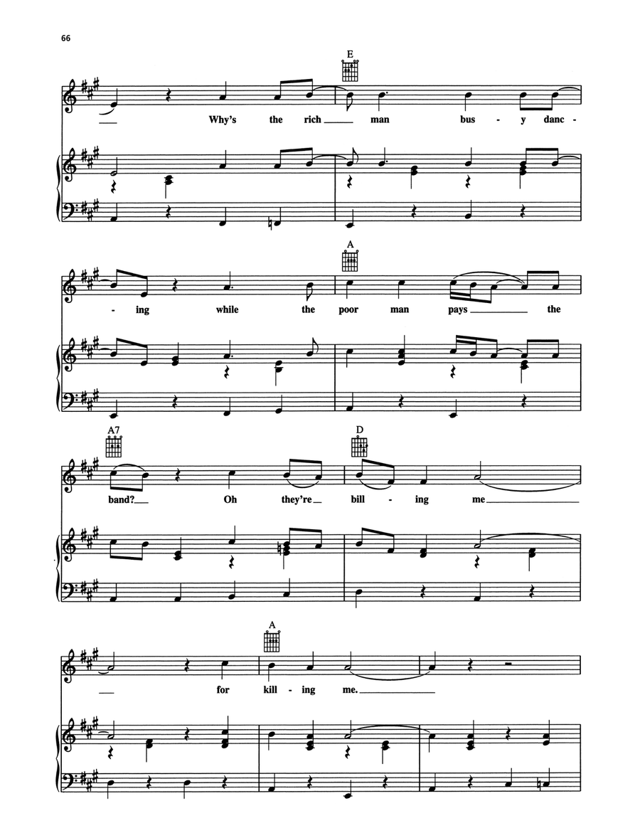 Lord Have Mercy On The Working Man Piano, Vocal, Guitar scores gallery preview page 3