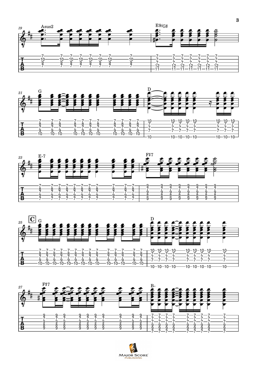 Hotel California Hotel California Acoustic Guitar scores gallery preview page 3