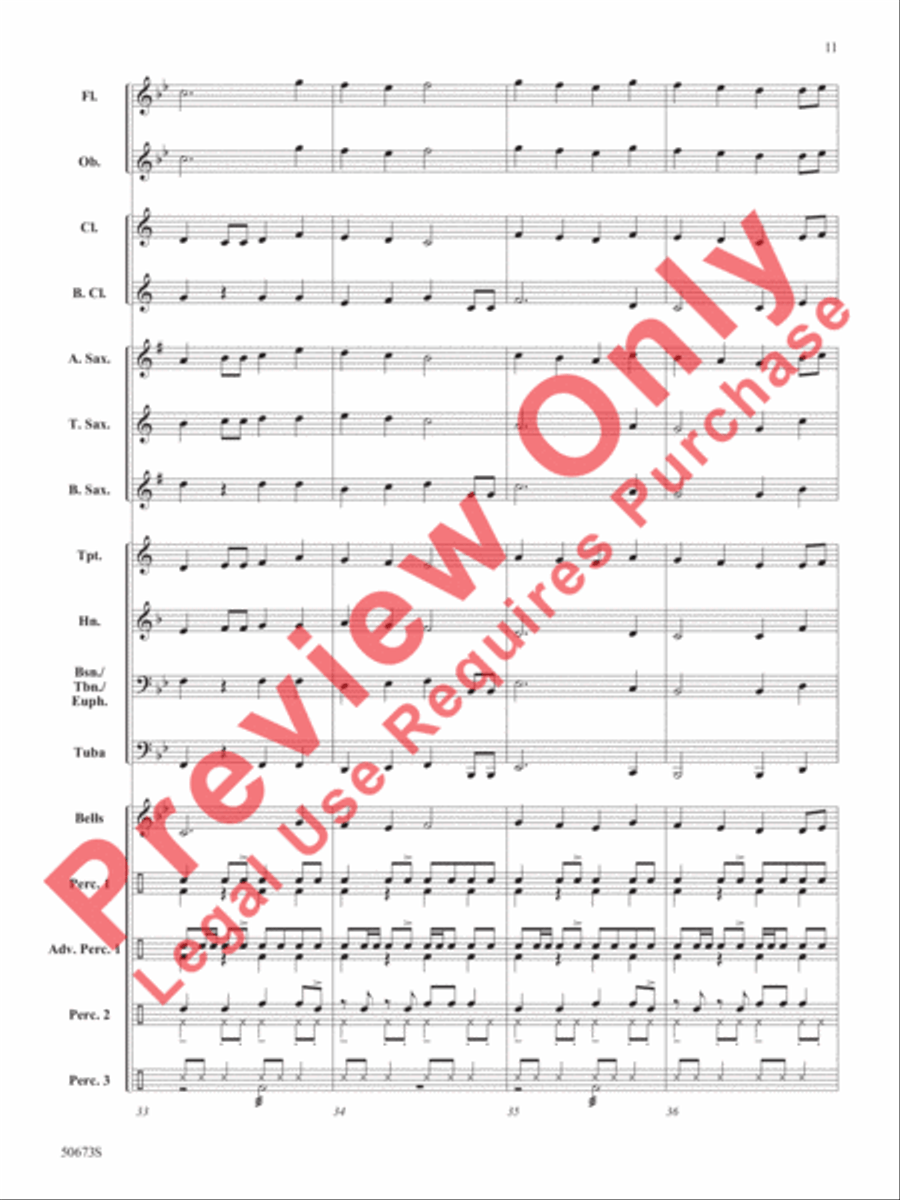 Piñata! Piñata! Concert Band scores gallery preview page 12