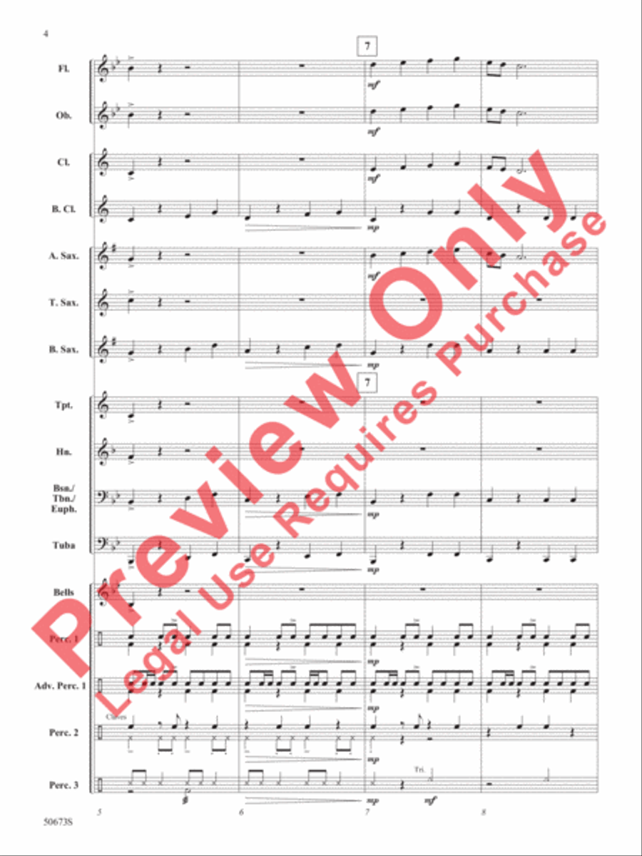 Piñata! Piñata! Concert Band scores gallery preview page 5