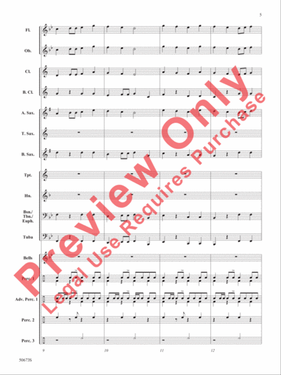 Piñata! Piñata! Concert Band scores gallery preview page 6
