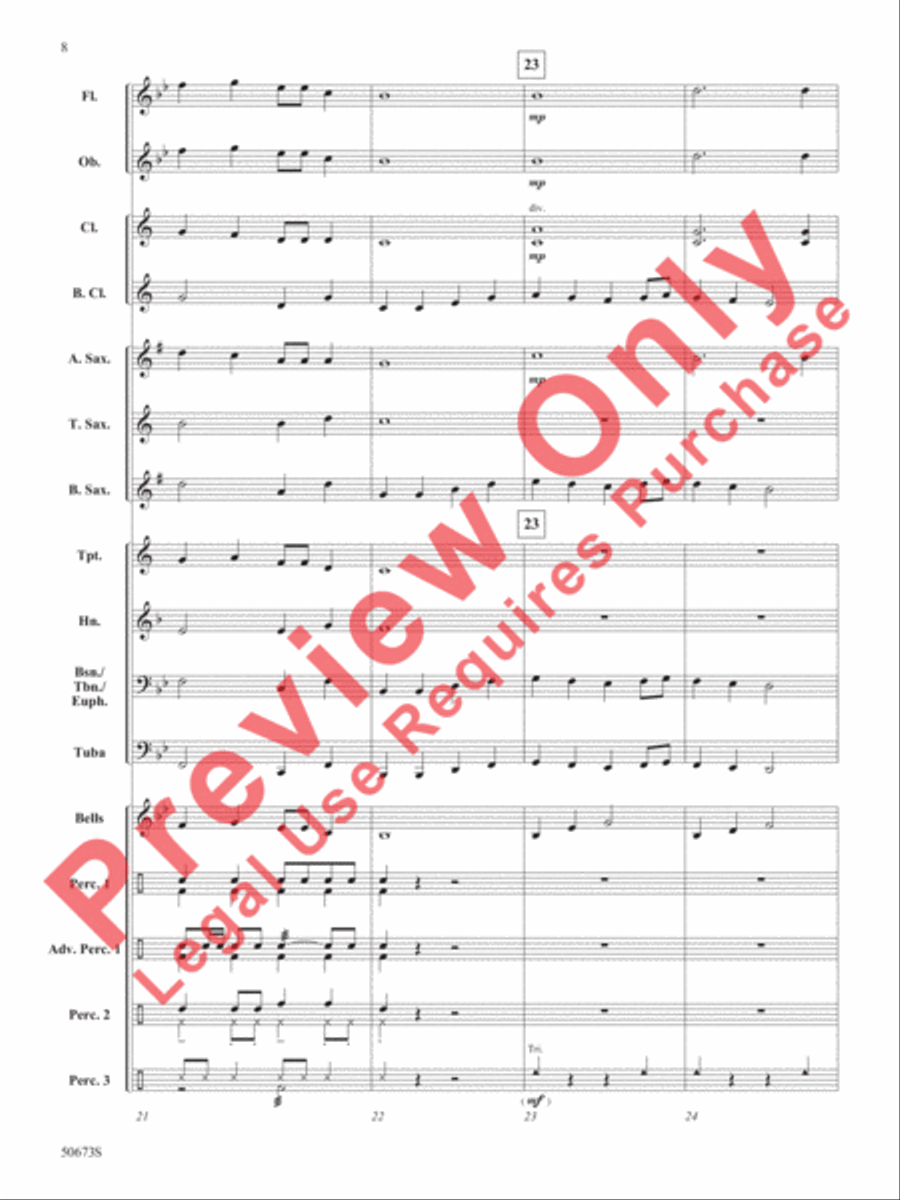 Piñata! Piñata! Concert Band scores gallery preview page 9