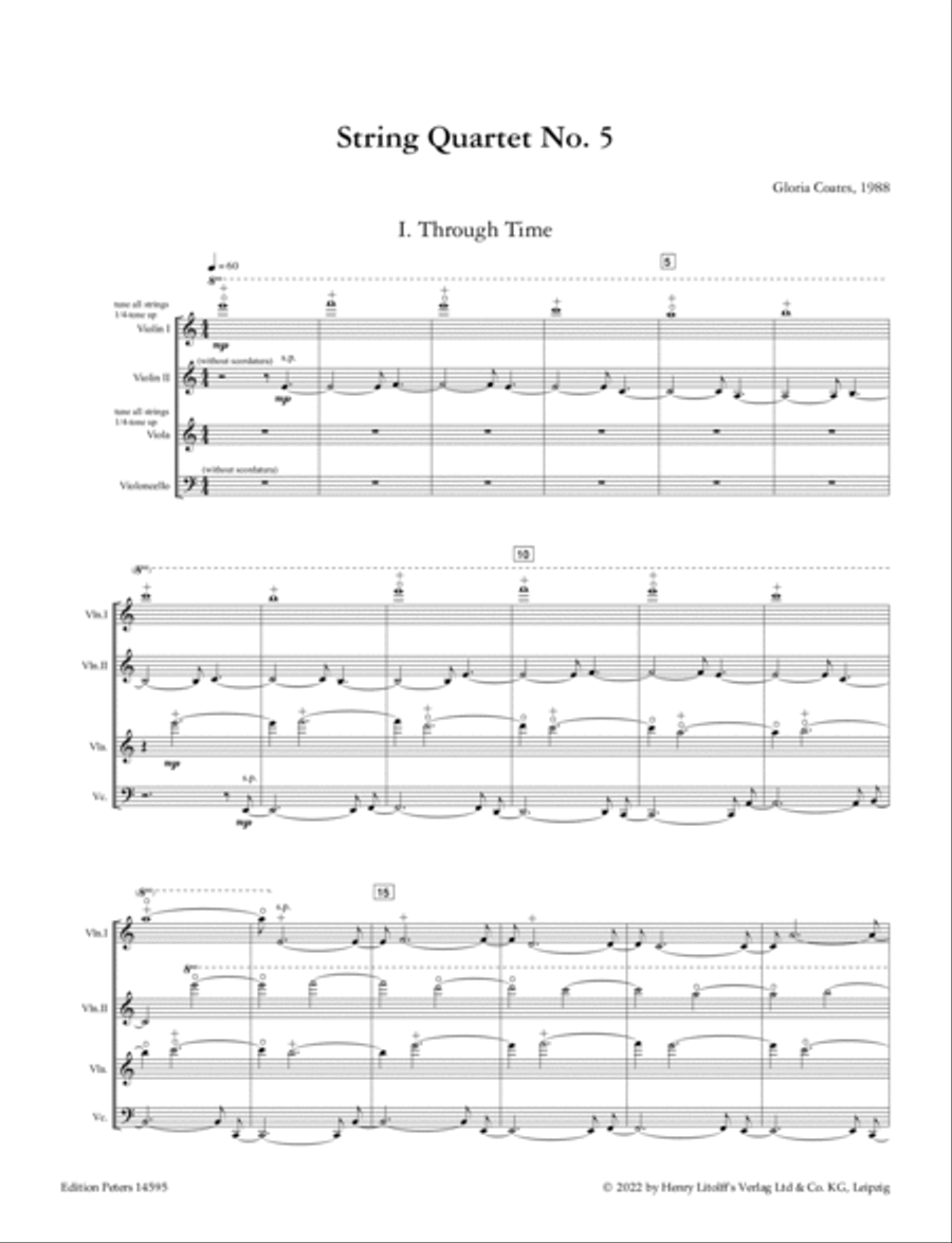 String Quartet No. 5 String Quartet scores gallery preview page 2