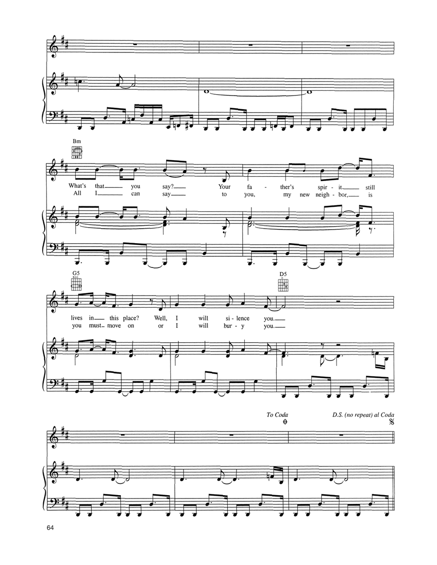 Don't Drink The Water Don't Drink The Water Piano, Vocal, Guitar scores gallery preview page 4
