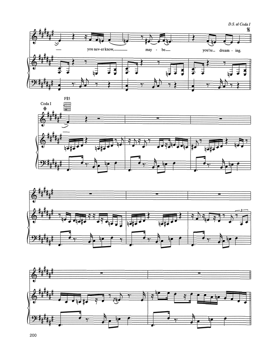 Too Much Too Much Piano, Vocal, Guitar scores gallery preview page 4