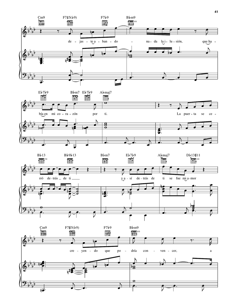La Puerta La Puerta Piano, Vocal, Guitar scores gallery preview page 2