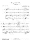 Song of Gratitude - SATB