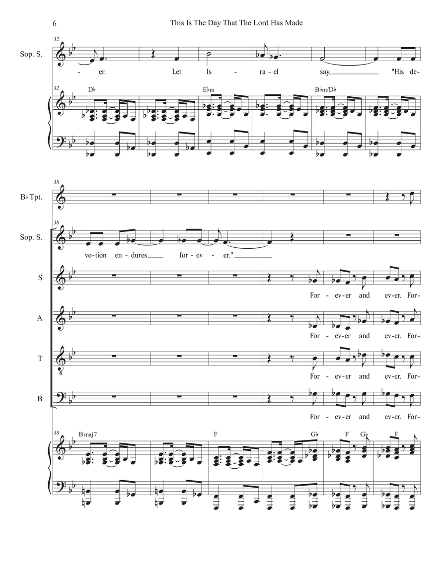 This Is The Day That The Lord Has Made (Psalm 118) (SATB) 4-Part scores gallery preview page 6