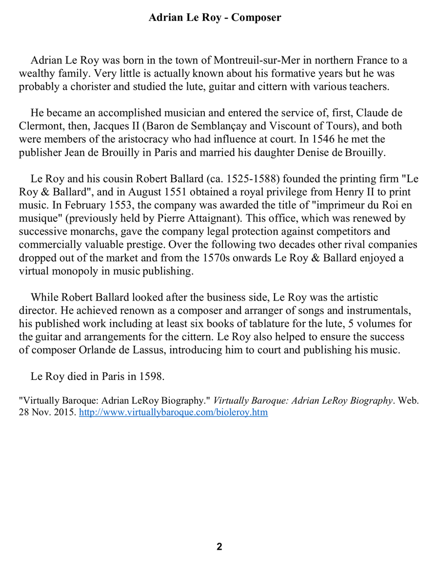 Adrian Le Roy First Book of Guitar Tablature For Low G Ukulele Acoustic Guitar scores gallery preview page 4