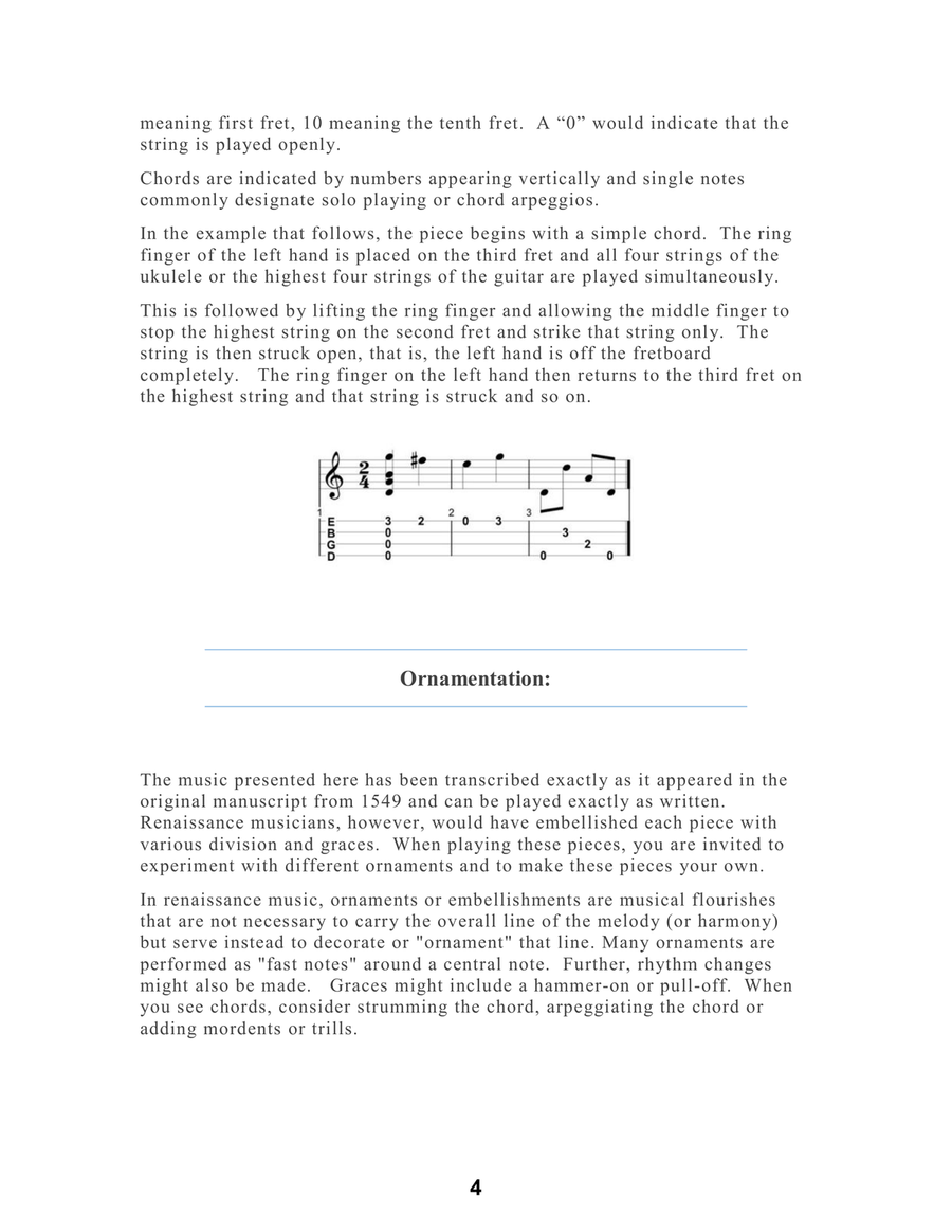 Adrian Le Roy First Book of Guitar Tablature For Low G Ukulele Acoustic Guitar scores gallery preview page 6