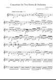 Concertino for Two Horns & Orchestra