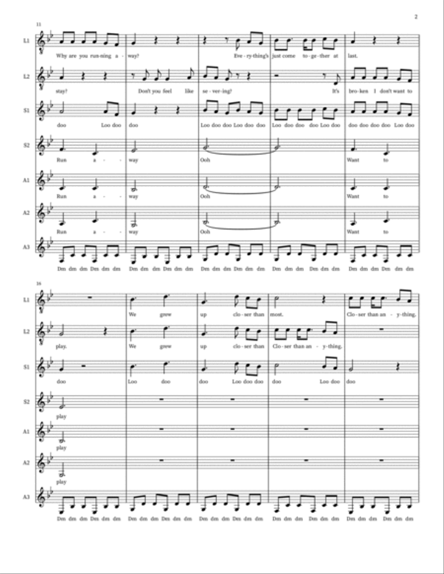 Evelyn, Evelyn Alto Voice scores gallery preview page 2