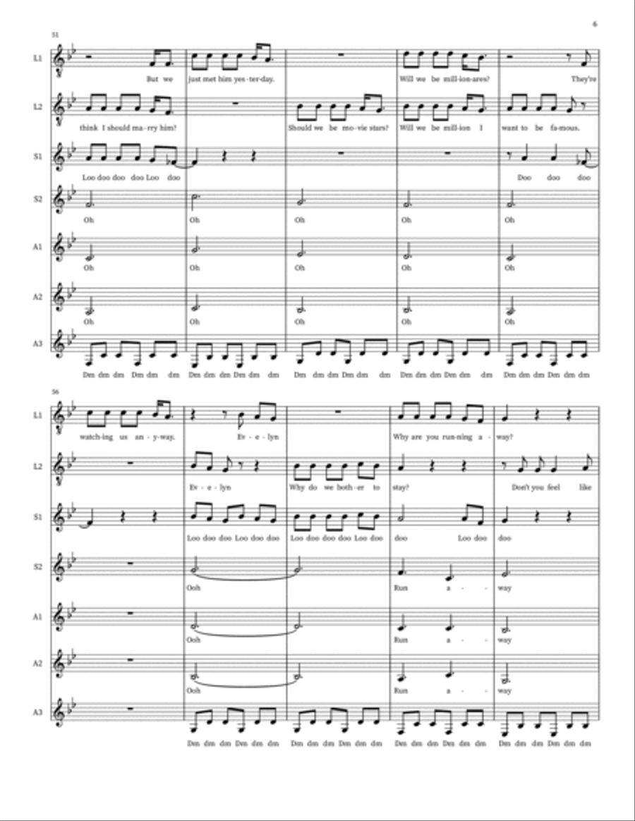 Evelyn, Evelyn Alto Voice scores gallery preview page 6