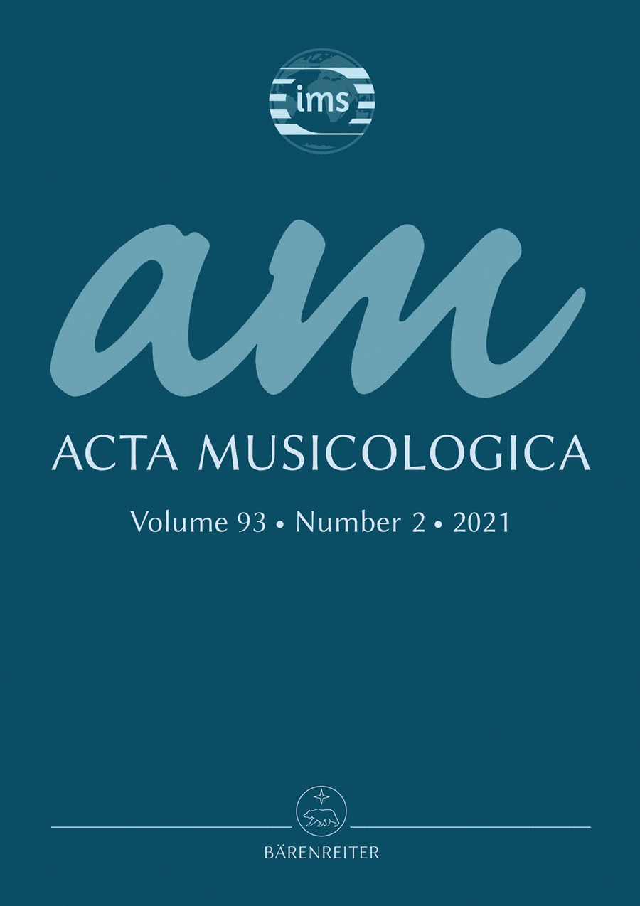 Acta Musicologica, Heft 2/2021 Magazines scores gallery preview page 1