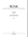 Legende for Organ and Brass Quartet, op. 55a (1914)