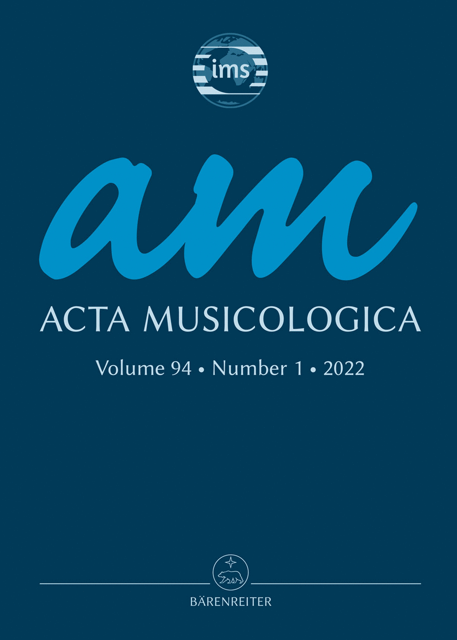Acta Musicologica, Heft 1/2022 Magazines scores gallery preview page 1