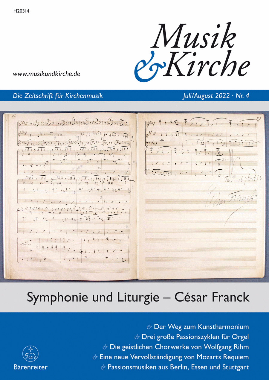 Musik & Kirche, Heft 4/2022 Magazines scores gallery preview page 1