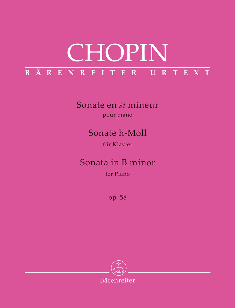 Sonata for Piano in B minor, op. 58 Piano Solo scores gallery preview page 1