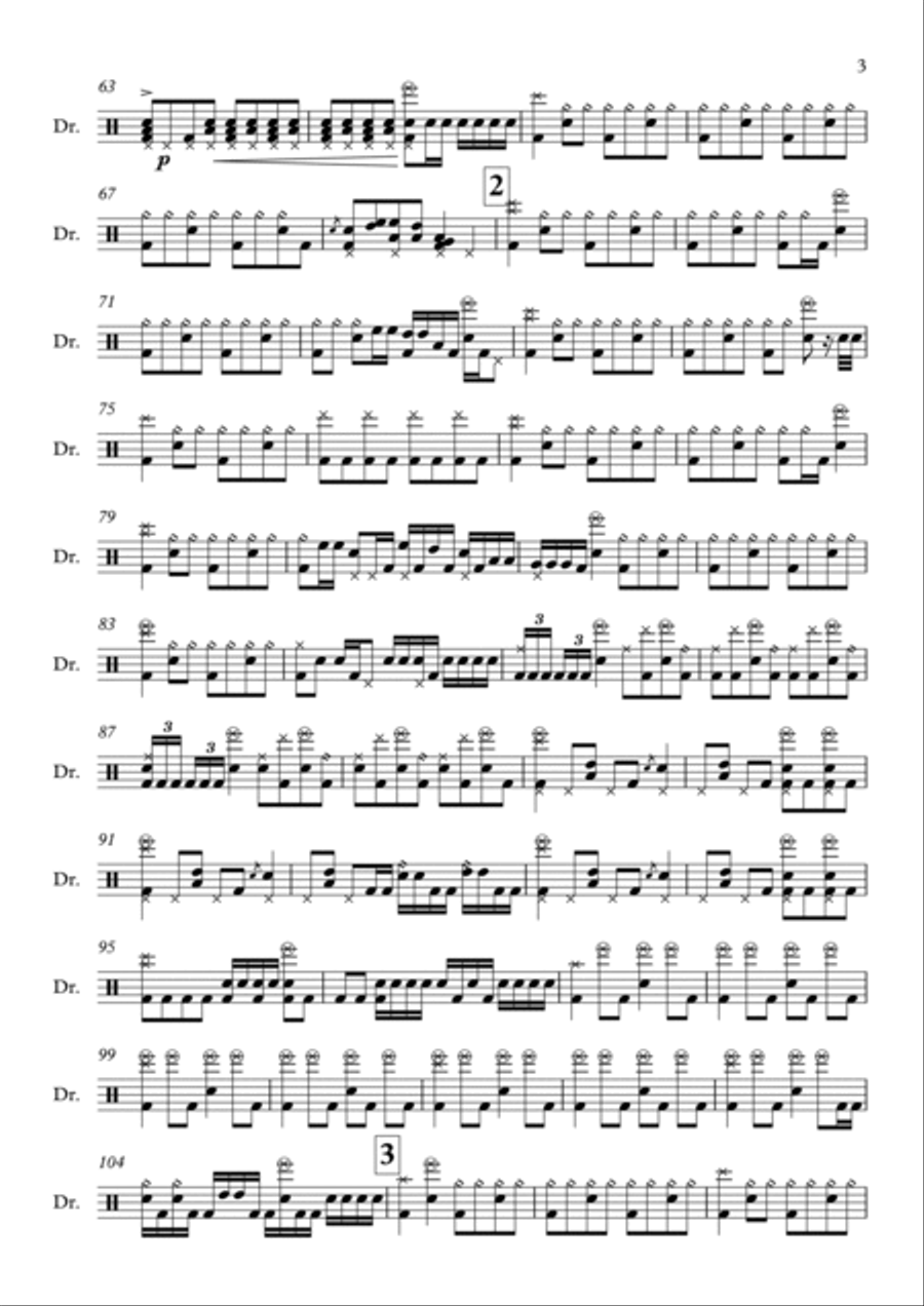 The Stage Drum Set scores gallery preview page 3