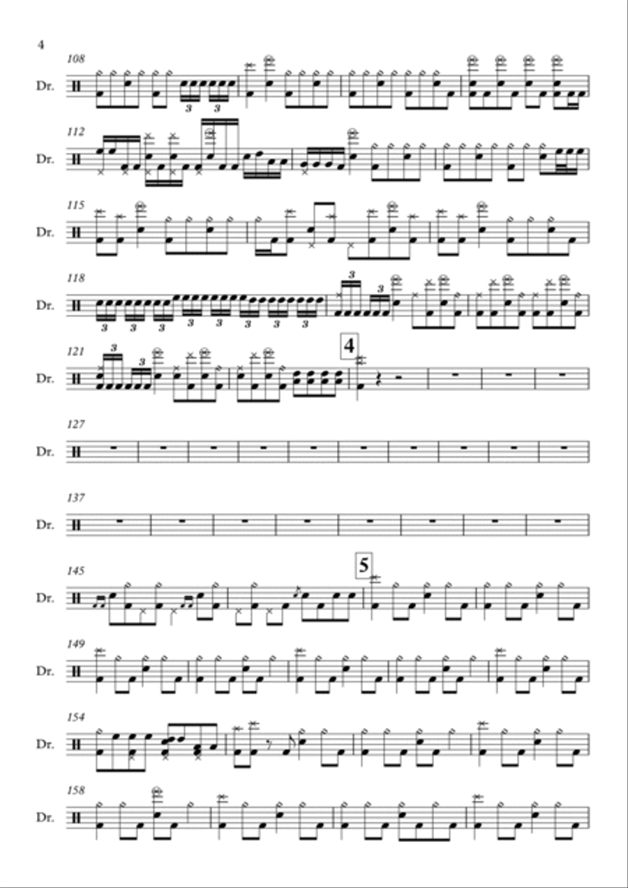 The Stage Drum Set scores gallery preview page 4