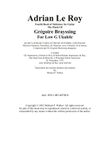 Adrian Le Roy Fourth Book of Tablature for Guitar The Music Of Grégoire Brayssing For Low G Ukulel mini preview